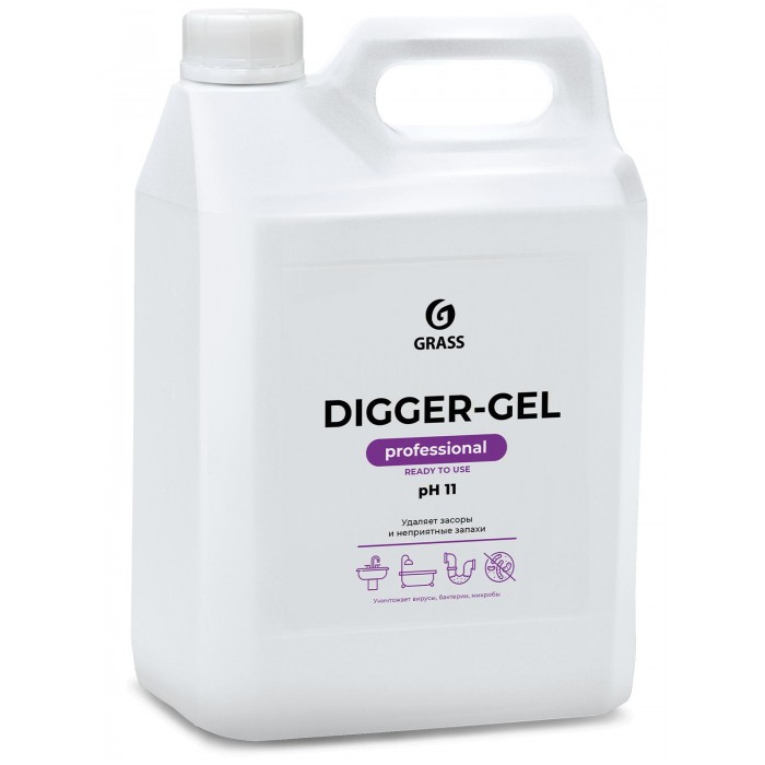 

Средство для прочистки канализационных труб Grass Digger-Gel арт. 125206, 5,3 кг