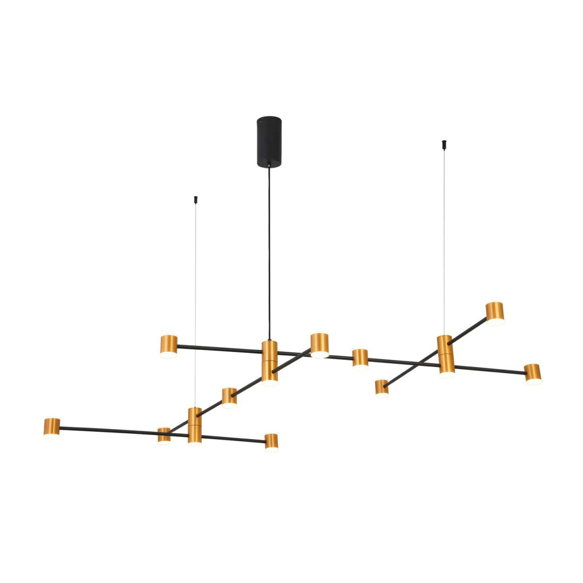 

Светильник подвесной ST LUCE SL1596.423.22 золотистый, черный/белый (22*3Вт, 3000K, LED)