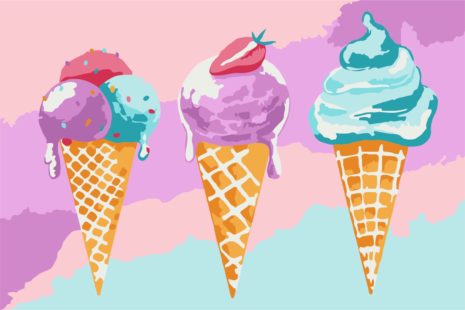 Цвет мороженого