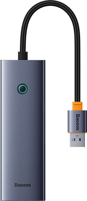 

Хаб Baseus BS-OH109 (USBA to USB3.0*3+RJ45*1) Space Grey (B0005280A813-01)