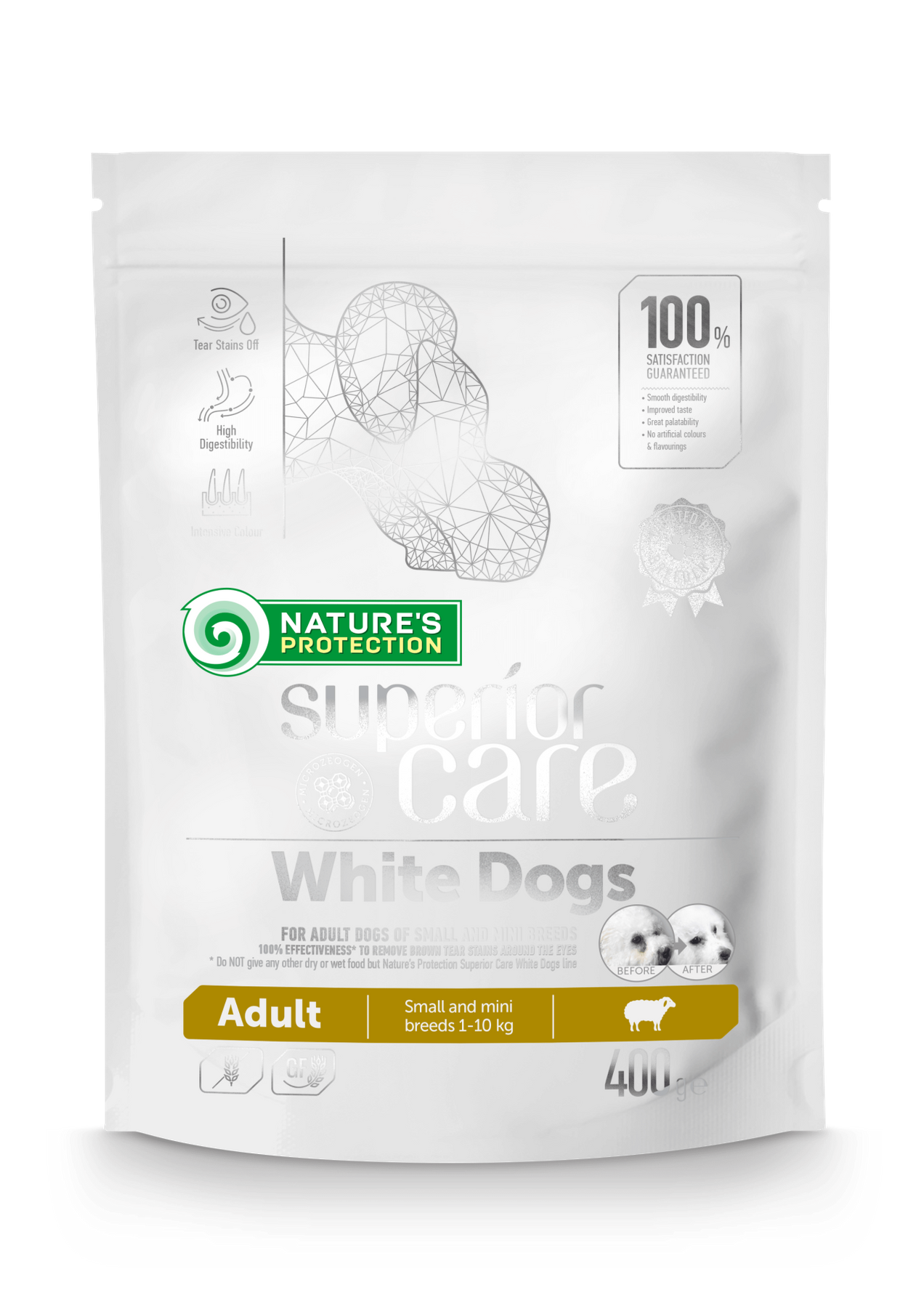 Superior care white dogs