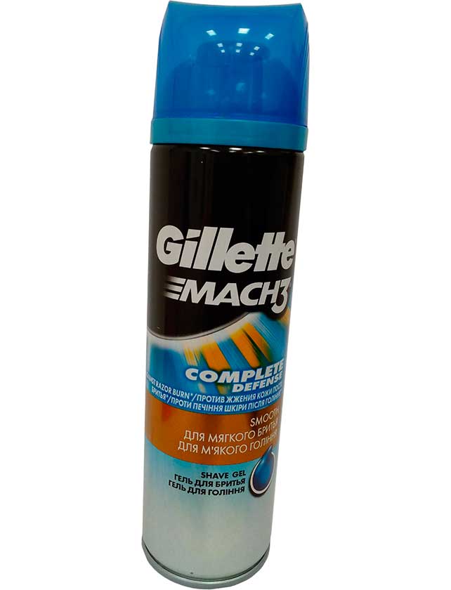 Gillette успокаивающий гель для бритья gillette mach3 200 мл