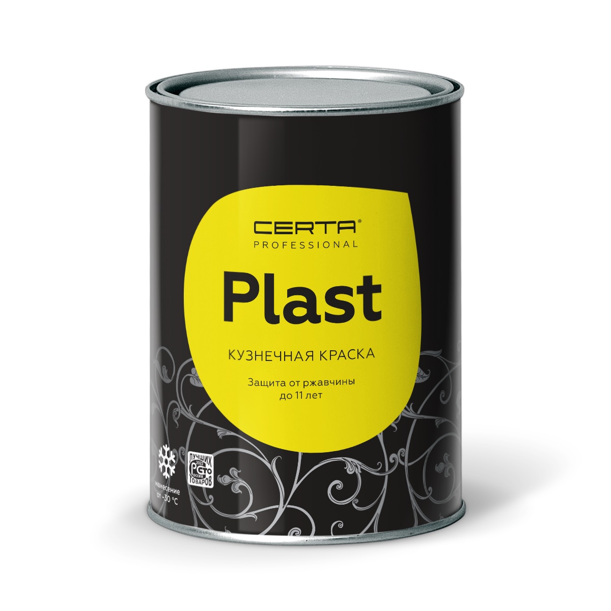 

Эмаль полуглянцевая Certa Plast белый RAL9003 0,8кг