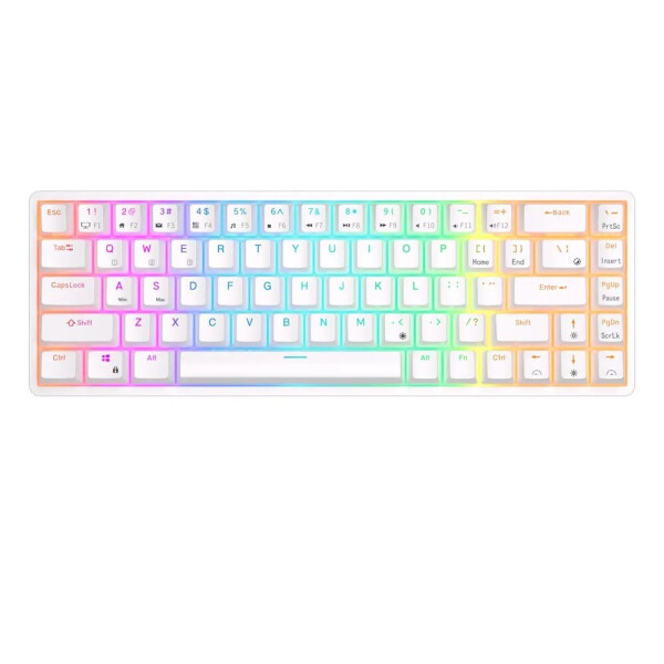 

Клавиатура Royal Kludge RKG68 White (USB/2.4 GHz/Bluetooth, RGB, Hot Swap, Brown switch)