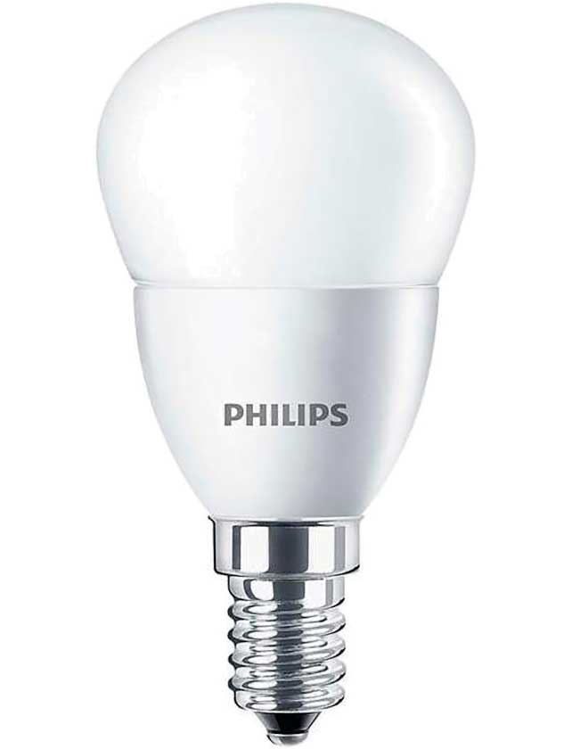 

Лампа светодиодная Р45 шар 5,5Вт Е14 2700К тепл.свет ESS 929001960107 LEDLustre Philips