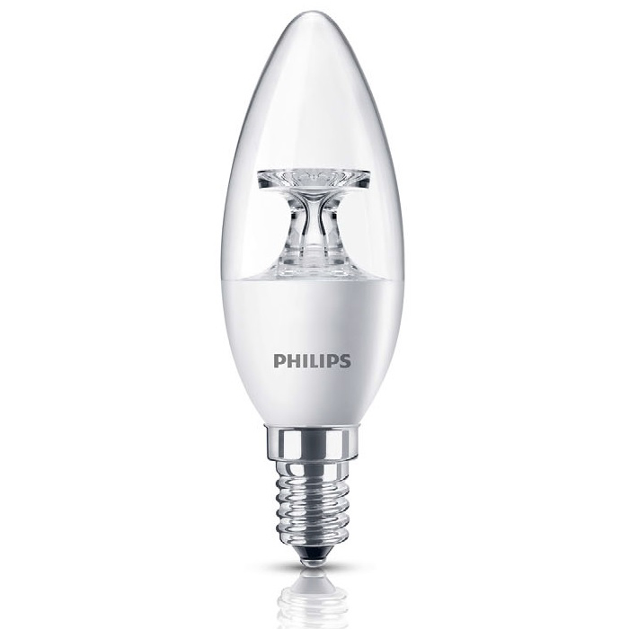 

Лампа светодиодная Philips LEDcandle B35 5,5 Вт Е14 2700К (теплый свет), 929001142507