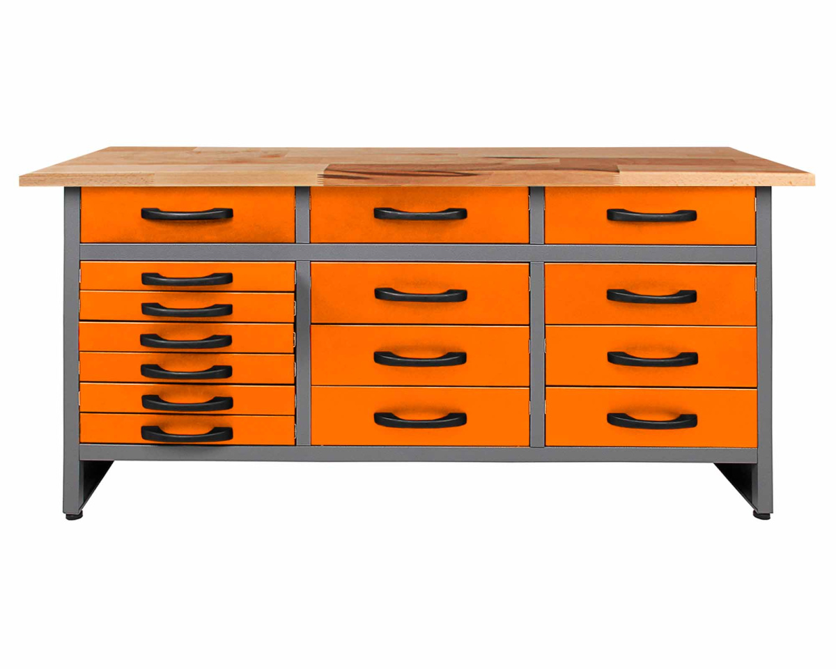 

Стол-верстак для мастерской BAUMEISTER BTC-008A ORANGE (160х60х85)