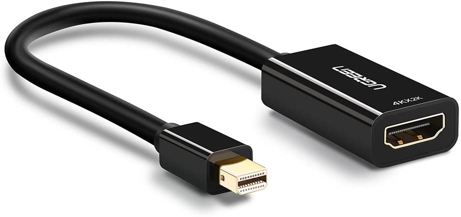 

Кабель UGREEN MD112-40360 Mini PisplayPort (M) to HDMI (F) 4K@30Hz 0.25m Black