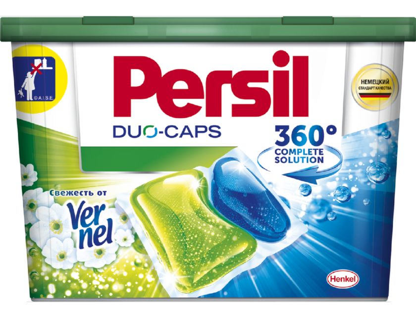 

Средство для стирки белья PERSIL Duo-Caps Свежесть от Vernel, 21шт